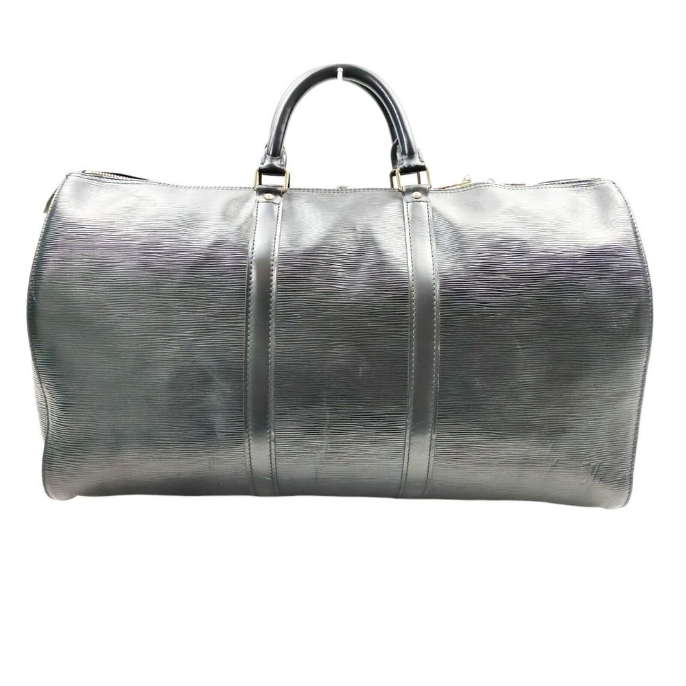 188470O Louis Vuitton Travel Bag Keepall 50 Black Epi Leather